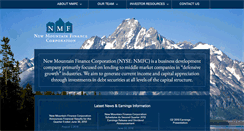 Desktop Screenshot of newmountainfinance.com